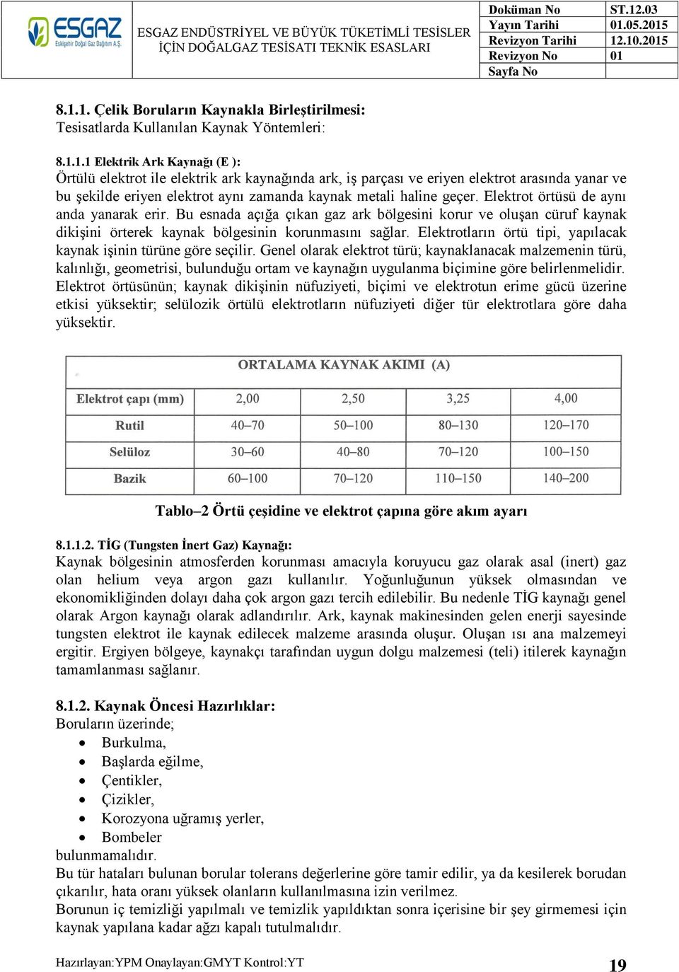 Elektrotların örtü tipi, yapılacak kaynak işinin türüne göre seçilir.