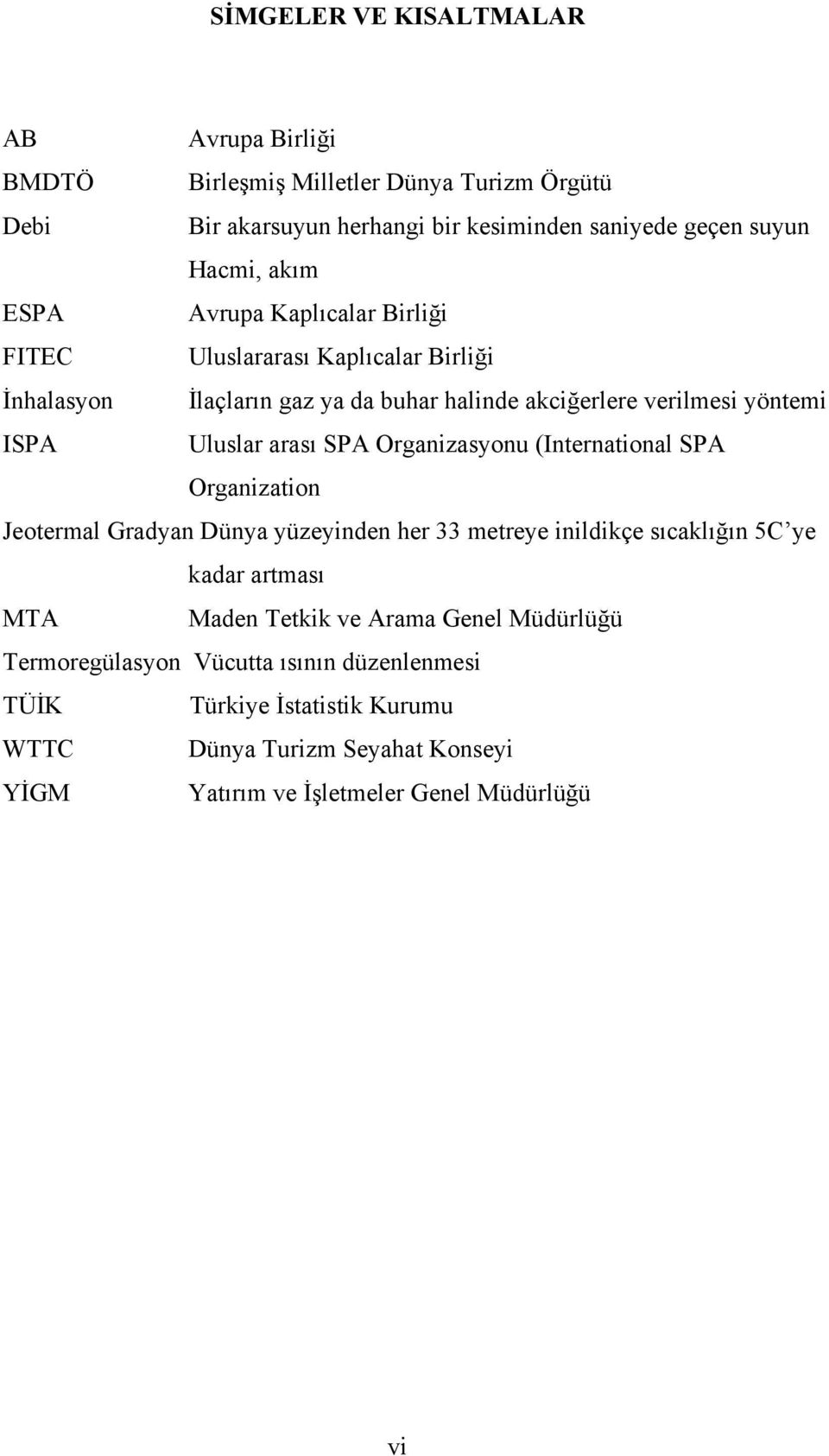 SPA Organizasyonu (International SPA Organization Jeotermal Gradyan Dünya yüzeyinden her 33 metreye inildikçe sıcaklığın 5C ye kadar artması MTA Maden Tetkik ve