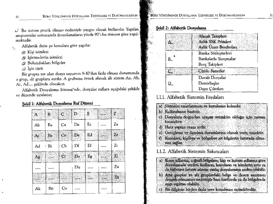 bölgeler [;JJI İşin türü Bir grupta yer alan dosya sayısının 9-10'dan fazla olması durumunda o grup, alt gruplara ayrılır. A grubunu örnek alırsak alt sistem Aa, Ab, Ac, Ad... şeklinde olacaktır.