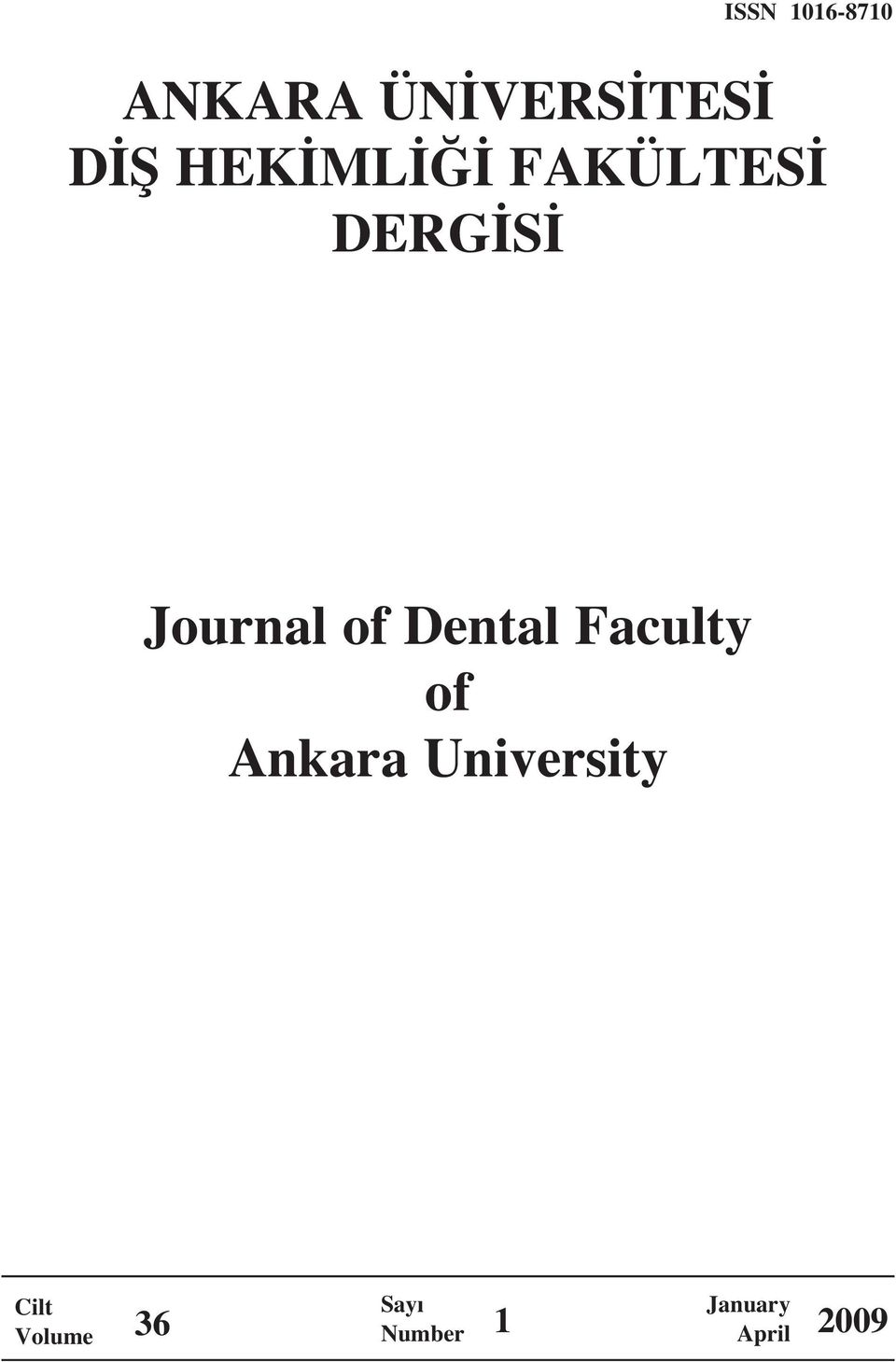 Dental Faculty of Ankara University