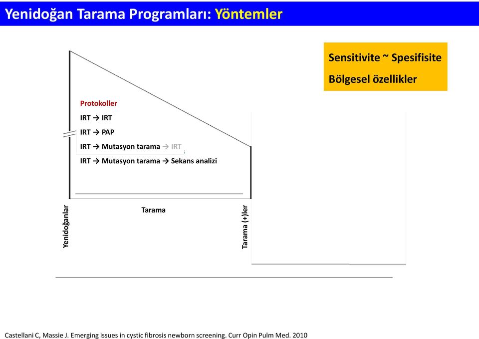 tarama IRT IRT Mutasyon tarama Sekans analizi Yanlış pozitif Ter testi Tarama Tanı