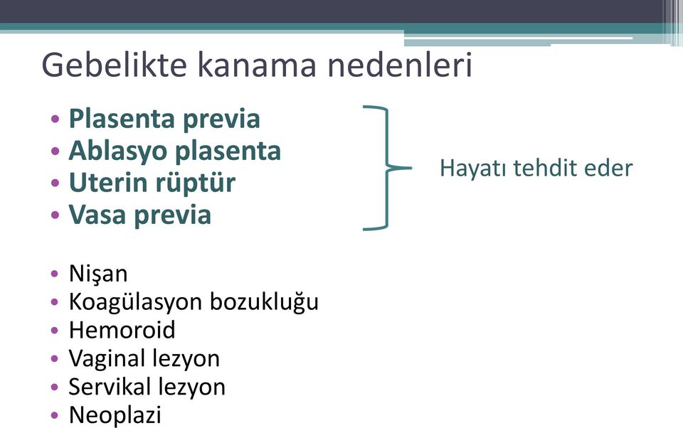 Nişan Koagülasyon bozukluğu Hemoroid Vaginal