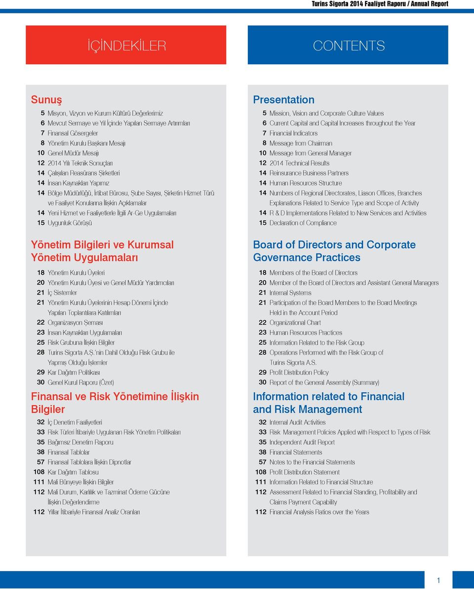 İlişkin Açıklamalar 14 Yeni Hizmet ve Faaliyetlerle İlgili ArGe Uygulamaları 15 Uygunluk Görüşü Yönetim Bilgileri ve Kurumsal Yönetim Uygulamaları 18 Yönetim Kurulu Üyeleri 20 Yönetim Kurulu Üyesi ve
