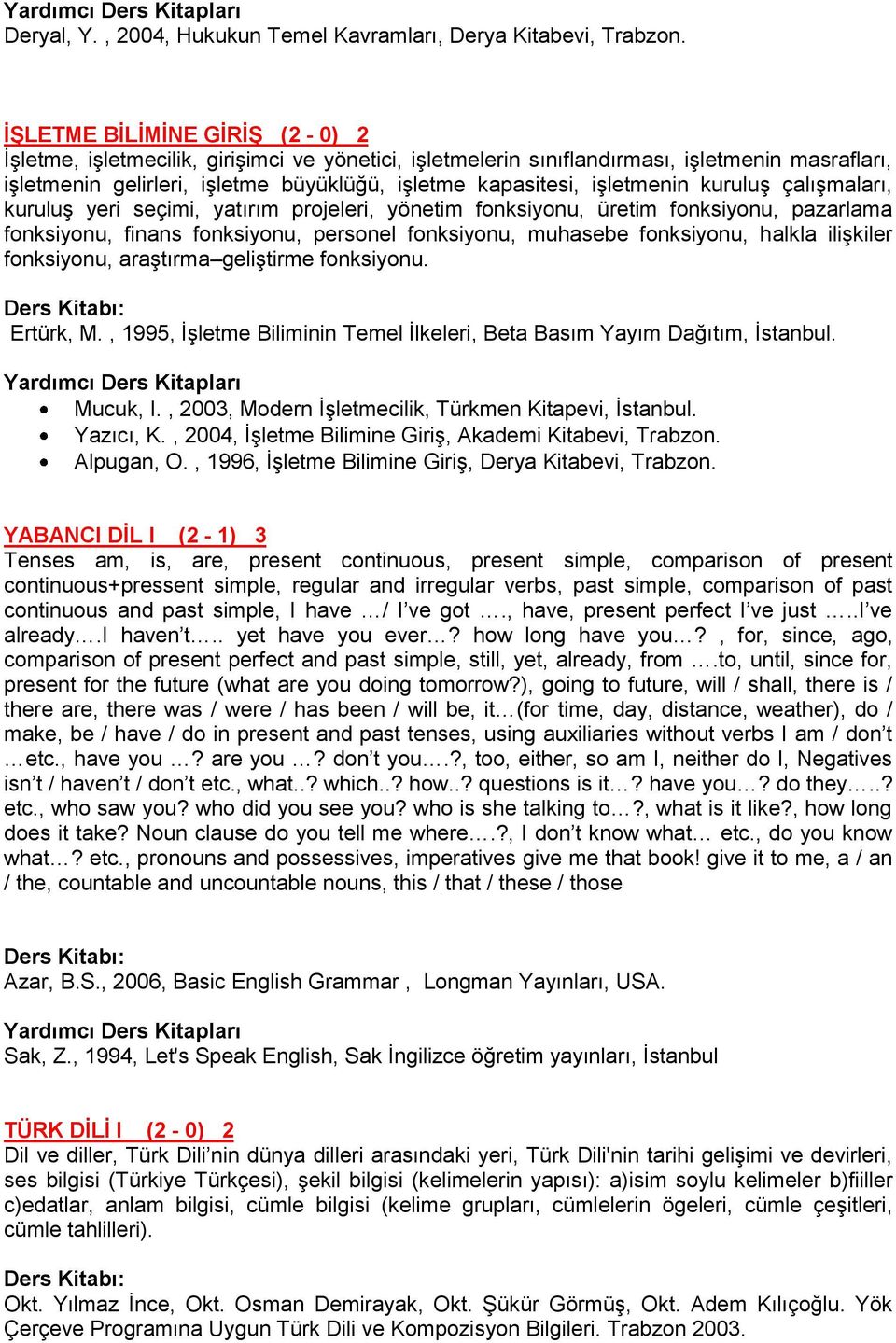 işletmenin kuruluş çalışmaları, kuruluş yeri seçimi, yatırım projeleri, yönetim fonksiyonu, üretim fonksiyonu, pazarlama fonksiyonu, finans fonksiyonu, personel fonksiyonu, muhasebe fonksiyonu,