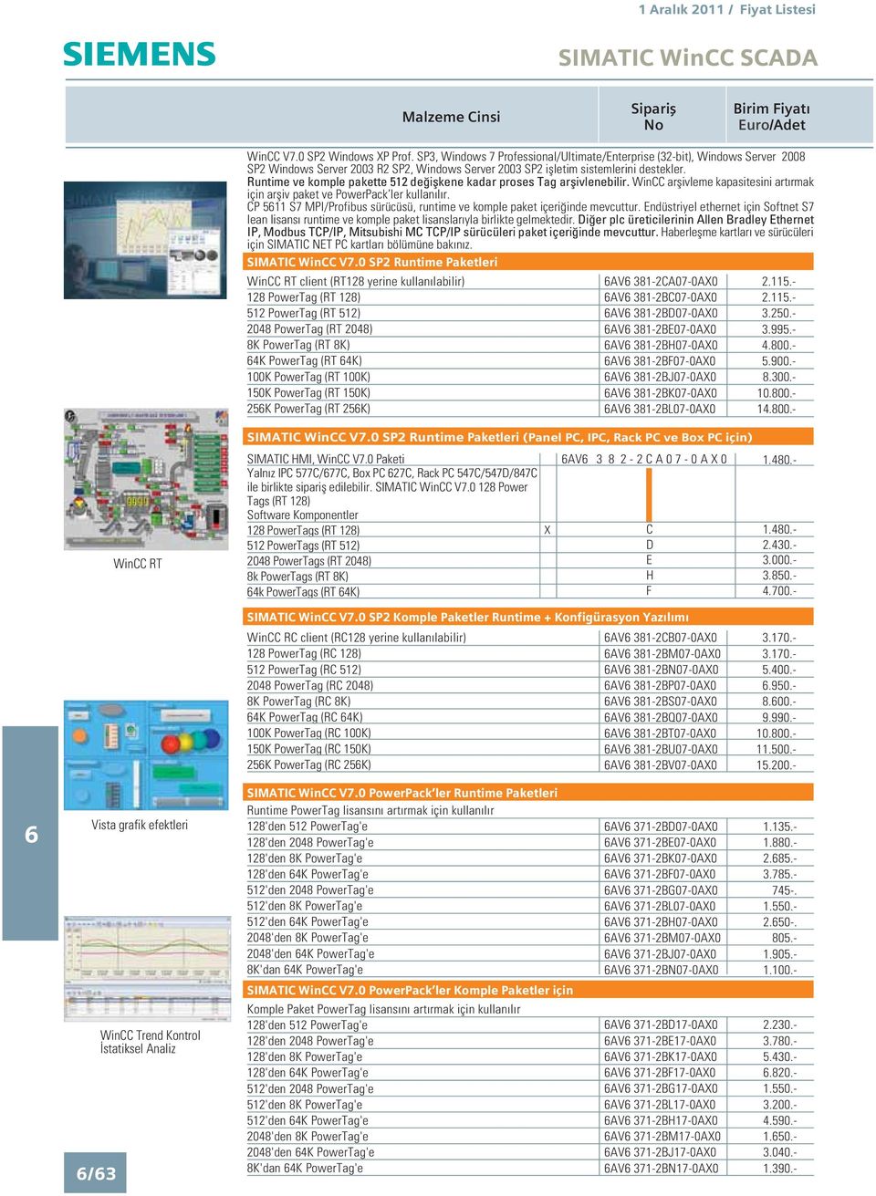 CP 11 S7 MPI/Profibus sürücüsü, runtime ve komple paket içeri inde mevcuttur. Endüstriyel ethernet için Softnet S7 lean lisans runtime ve komple paket lisanslar yla birlikte gelmektedir.