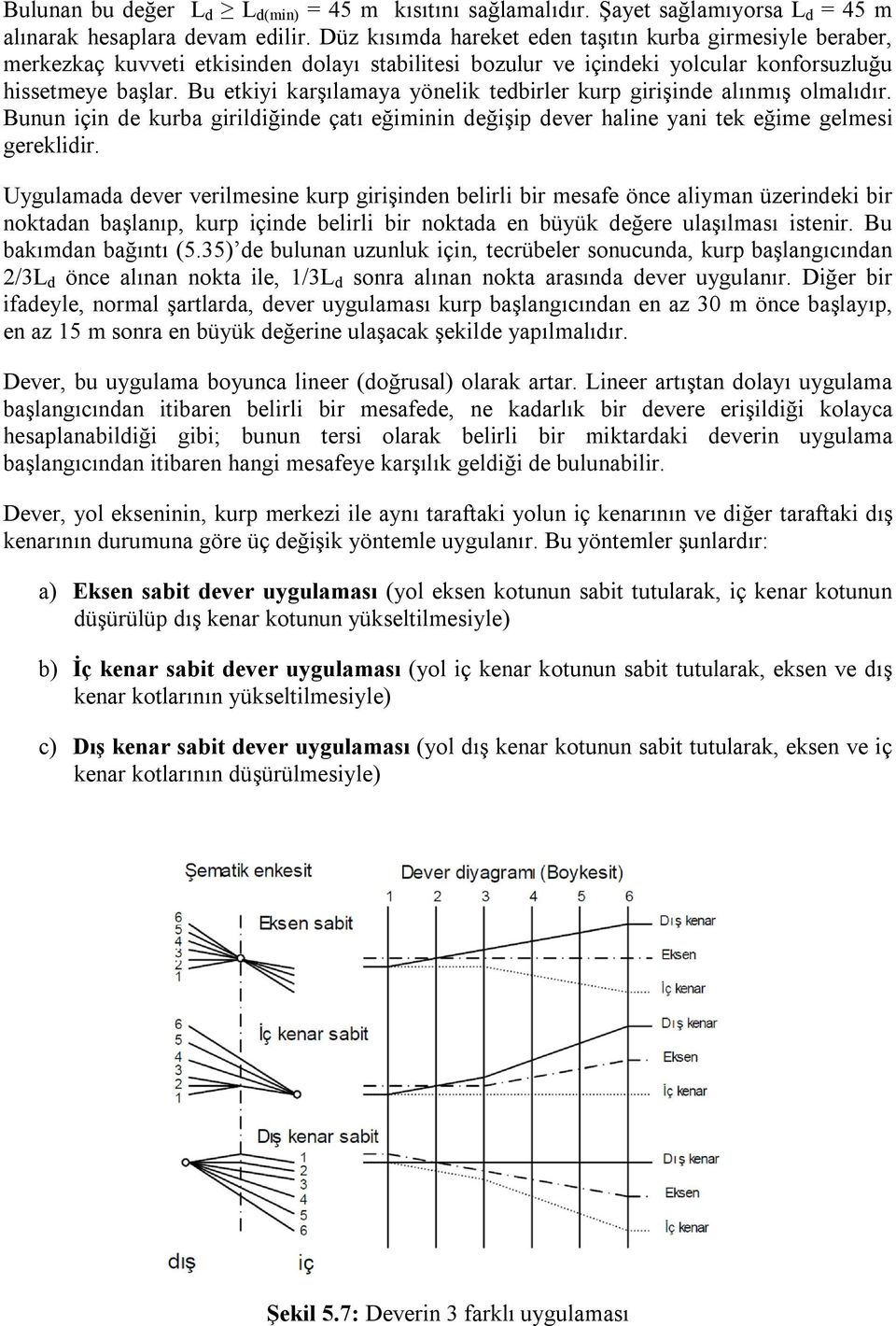 Bu etkiyi karşılamaya yönelik tedbirler kurp girişinde alınmış olmalıdır. Bunun için de kurba girildiğinde çatı eğiminin değişip dever haline yani tek eğime gelmesi gereklidir.