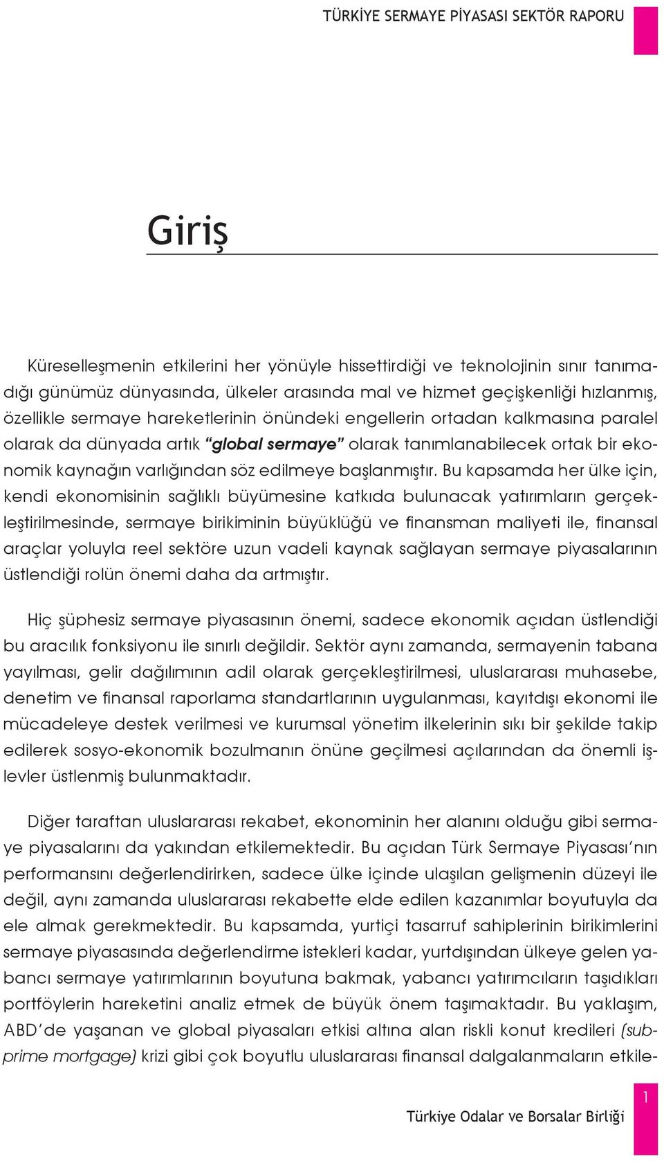 Bu kapsamda her ülke için, kendi ekonomisinin sağlıklı büyümesine katkıda bulunacak yatırımların gerçekleştirilmesinde, sermaye birikiminin büyüklüğü ve finansman maliyeti ile, finansal araçlar