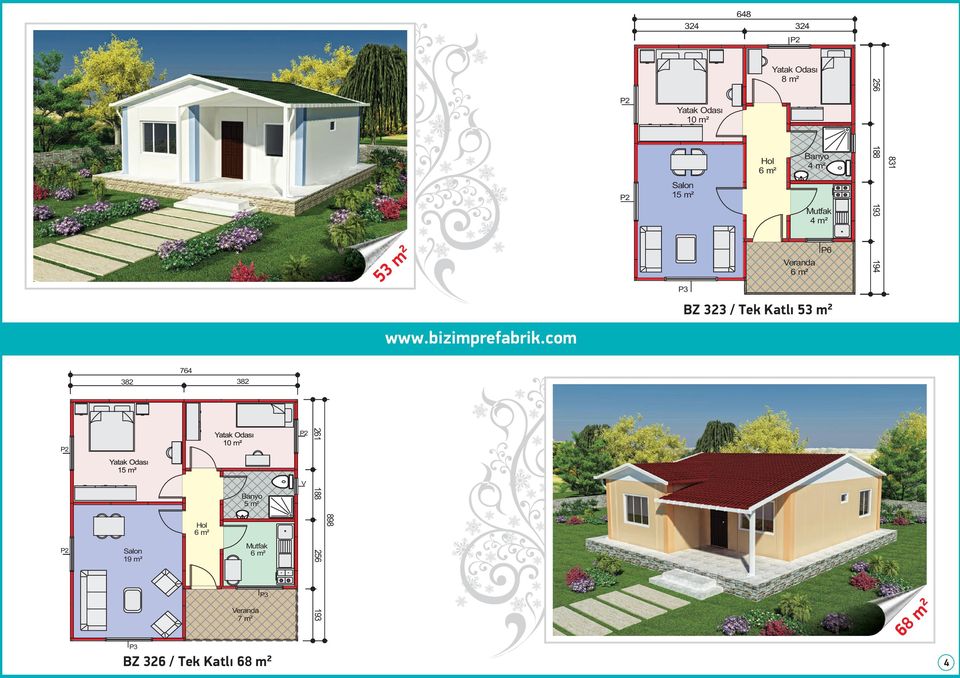 Katlı 5 764 19 m² 7 m² V 898 188