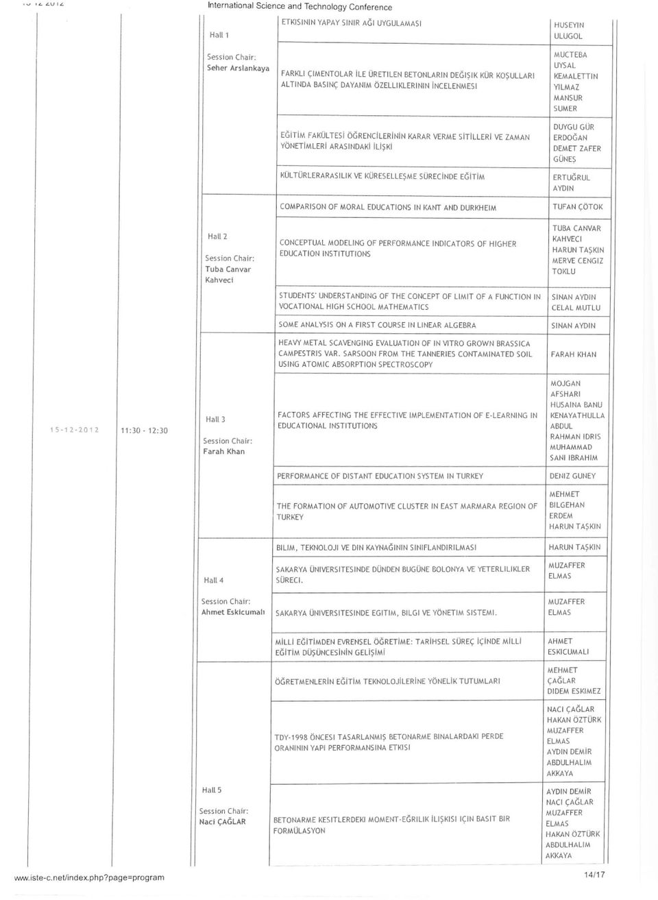 ERDO6AN DEMET ZAFER GÜNES KÜLTÜRLERARASILIK VE KÜRESELLESME SÜRECINDE EGITIM ERTUdRUL AYDIN COMPARISON OF MORAL EDUCATIONS IN KANT AND DURKHEIM TUFAN OTOK Hal 2 Tuba Canvar Kahveci CONCEPTUAL