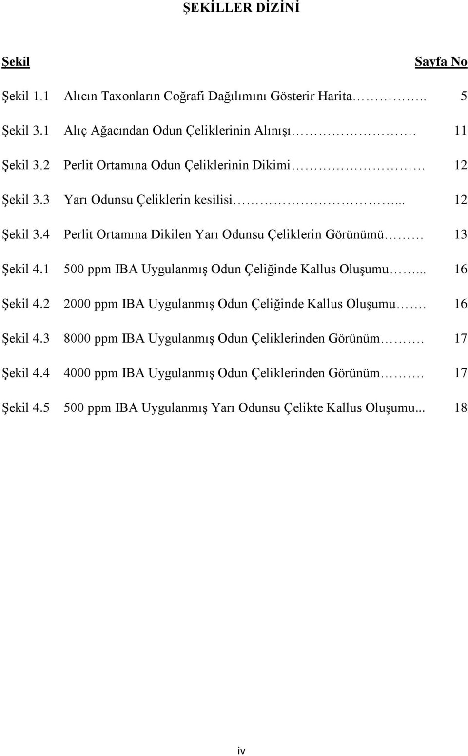 1 500 ppm IBA Uygulanmış Odun Çeliğinde Kallus Oluşumu... 16 Şekil 4.2 2000 ppm IBA Uygulanmış Odun Çeliğinde Kallus Oluşumu. 16 Şekil 4.3 8000 ppm IBA Uygulanmış Odun Çeliklerinden Görünüm.