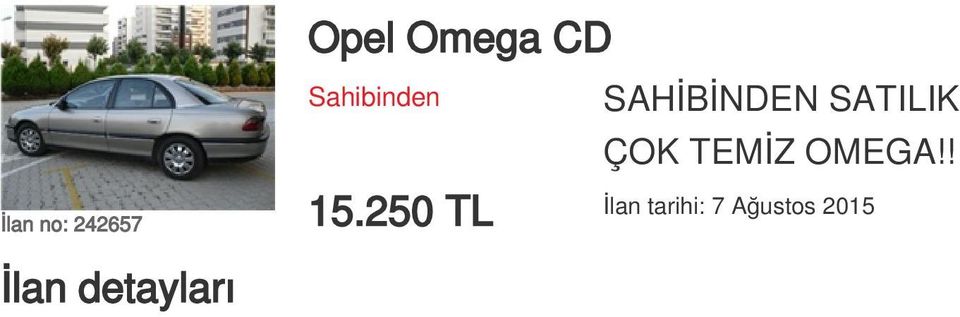 OMEGA!! İlan no: 242657 15.