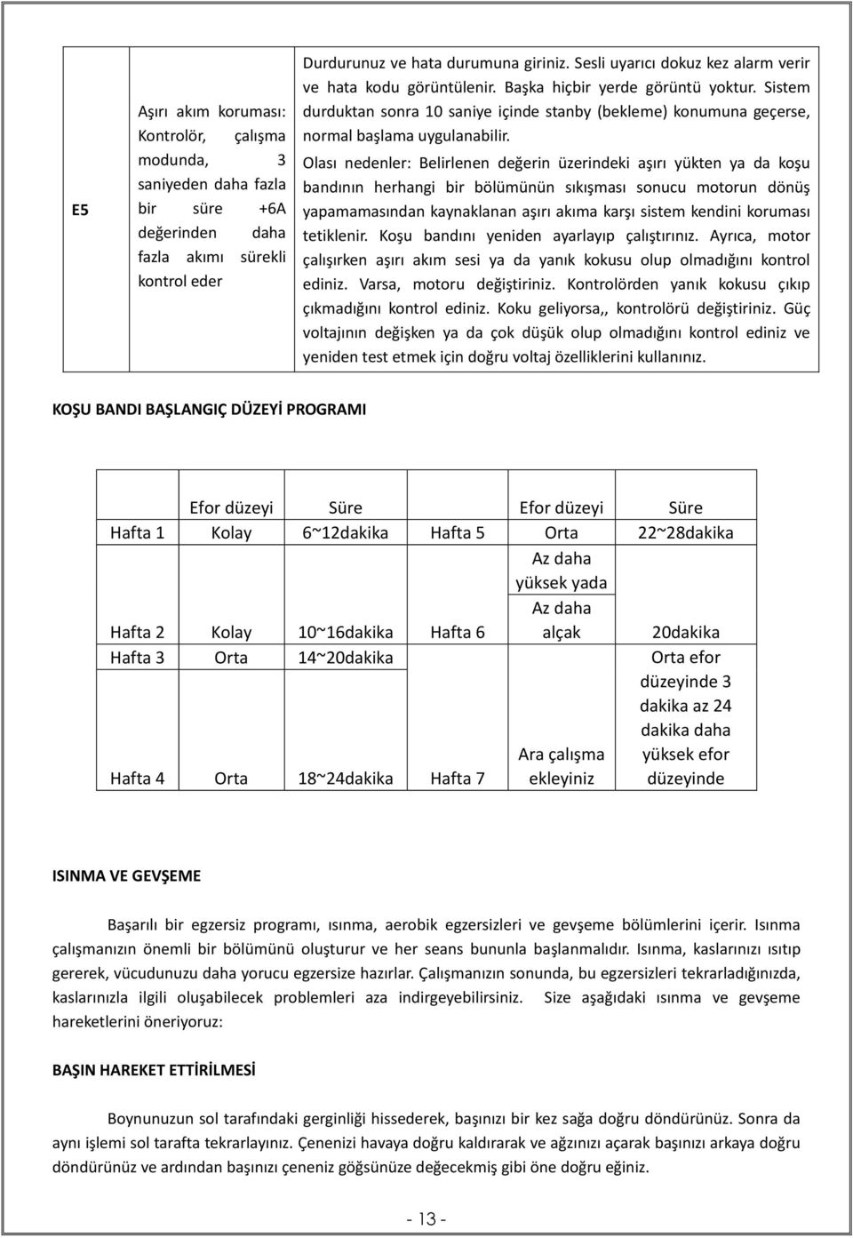 Sistem durduktan sonra 10 saniye içinde stanby (bekleme) konumuna geçerse, normal başlama uygulanabilir.