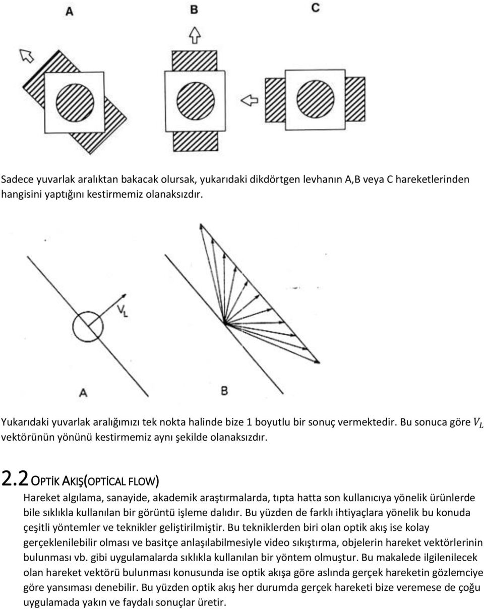 2 OPTİK AKIŞ(OPTİCAL FLOW) Hareket algılama, sanayide, akademik araştırmalarda, tıpta hatta son kullanıcıya yönelik ürünlerde bile sıklıkla kullanılan bir görüntü işleme dalıdır.