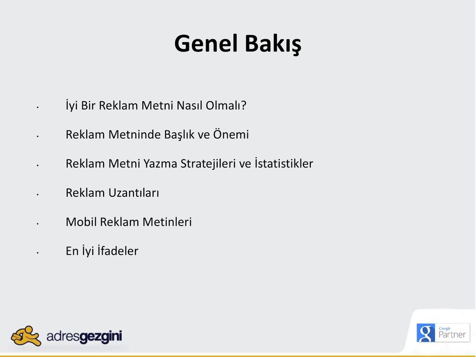 Yazma Stratejileri ve İstatistikler Reklam