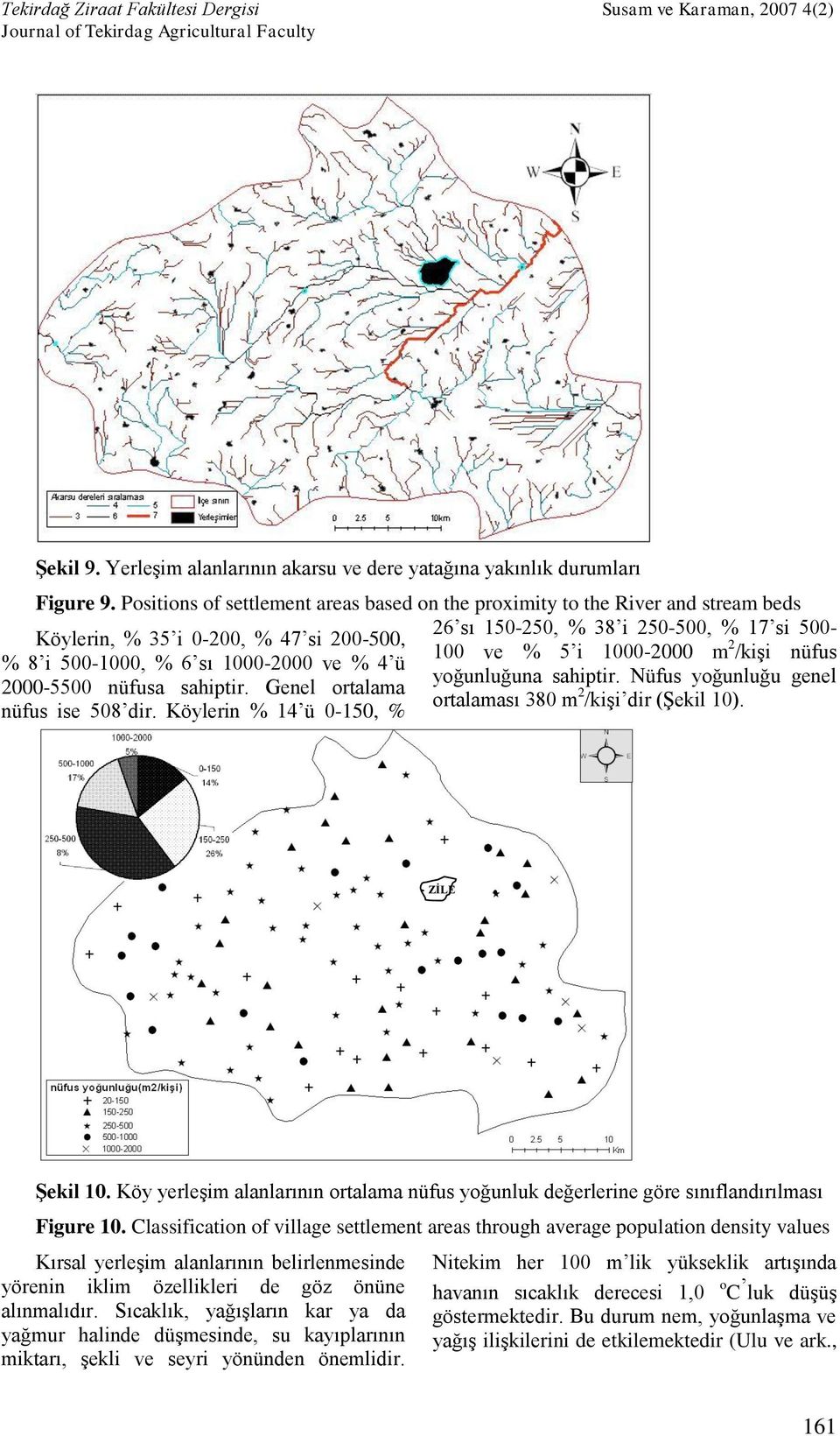 500-1000, % 6 sı 1000-2000 ve % 4 ü 2 /kişi nüfus yoğunluğuna sahiptir. Nüfus yoğunluğu genel 2000-5500 nüfusa sahiptir. Genel ortalama ortalaması 380 m nüfus ise 508 dir.