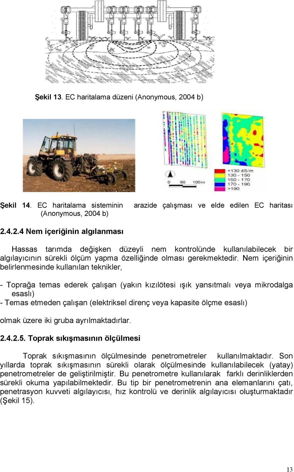 04 b) arazide çalışması ve elde edilen EC haritası 2.