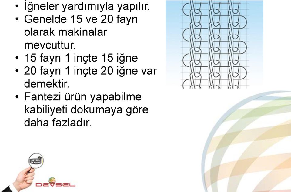 15 fayn 1 inçte 15 iğne 20 fayn 1 inçte 20 iğne