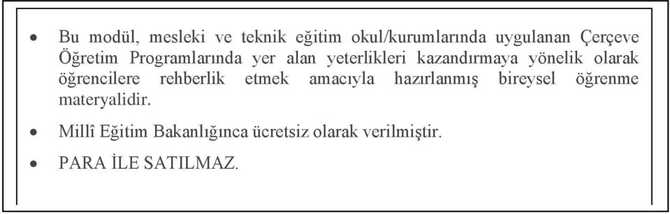 öğrencilere rehberlik etmek amacıyla hazırlanmıģ bireysel öğrenme