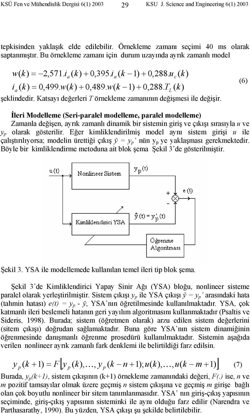 Katsaı değerleri T örnekleme zamanının değişmesi ile değişir.