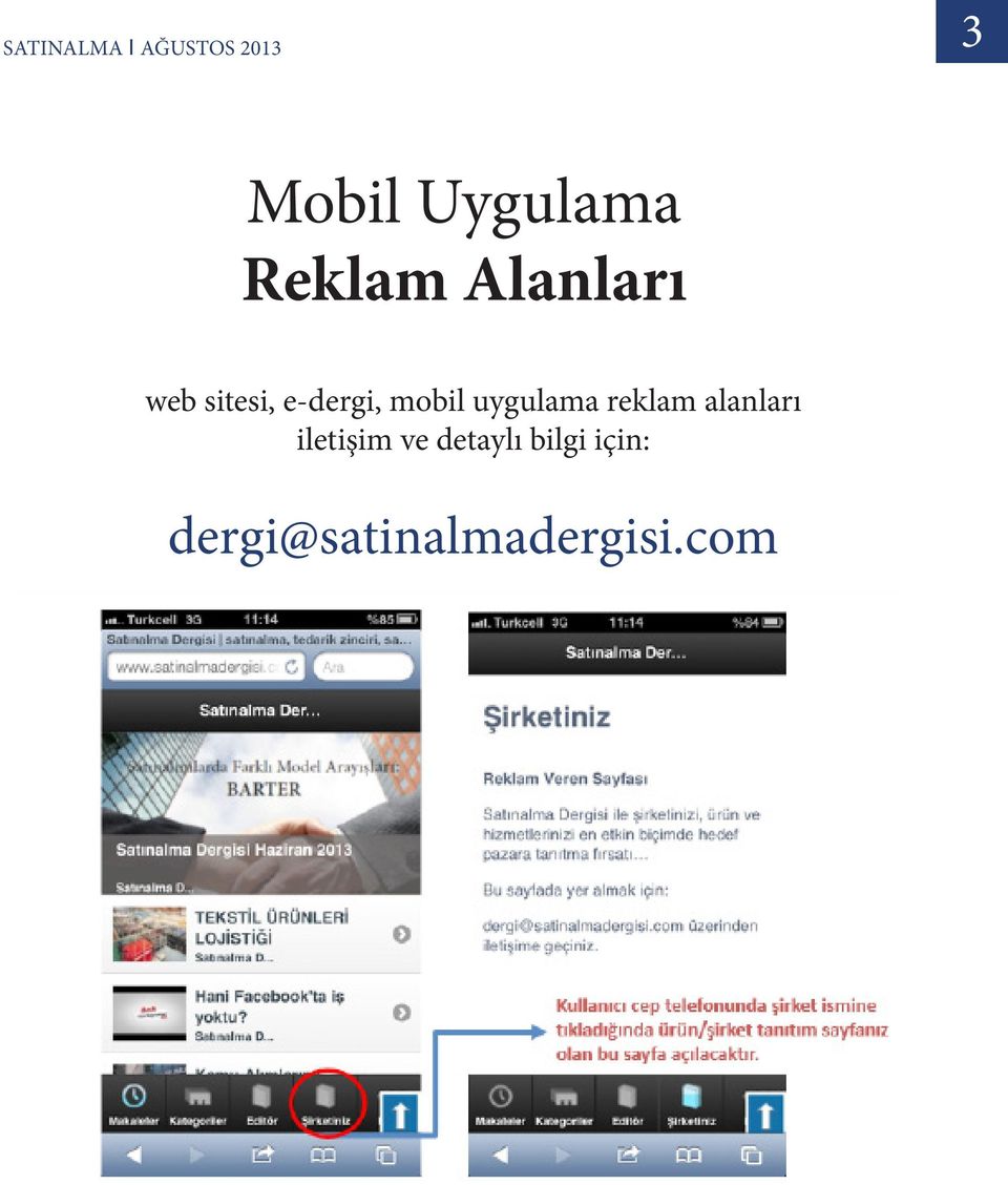 mobil uygulama reklam alanları iletişim