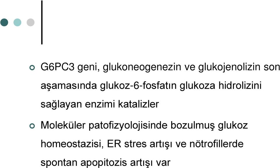 katalizler Moleküler patofizyolojisinde bozulmuş glukoz