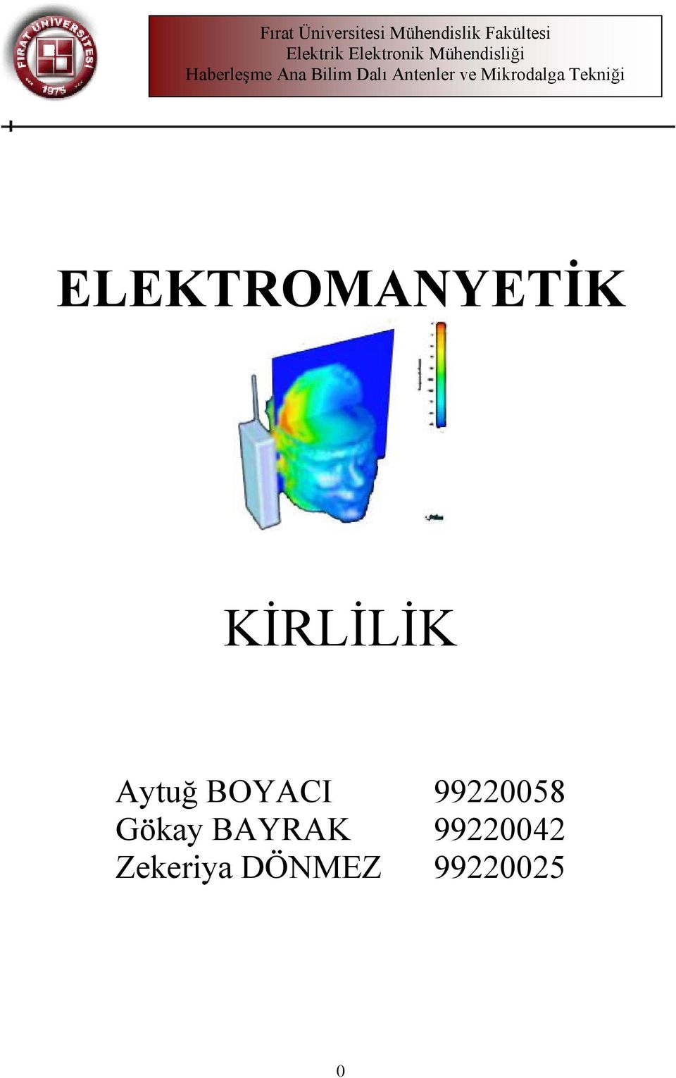 Antenler ve Mikrodalga Tekniği ELEKTROMANYETİK KİRLİLİK