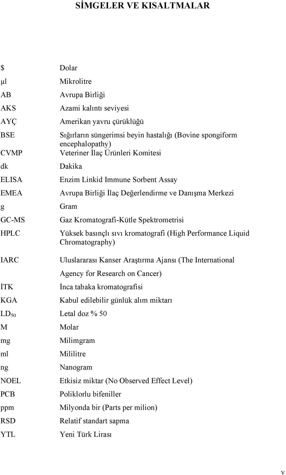 Spektrometrisi Yüksek basınçlı sıvı kromatografi (High Performance Liquid Chromatography) Uluslararası Kanser Araştırma Ajansı (The International Agency for Research on Cancer) İnca tabaka