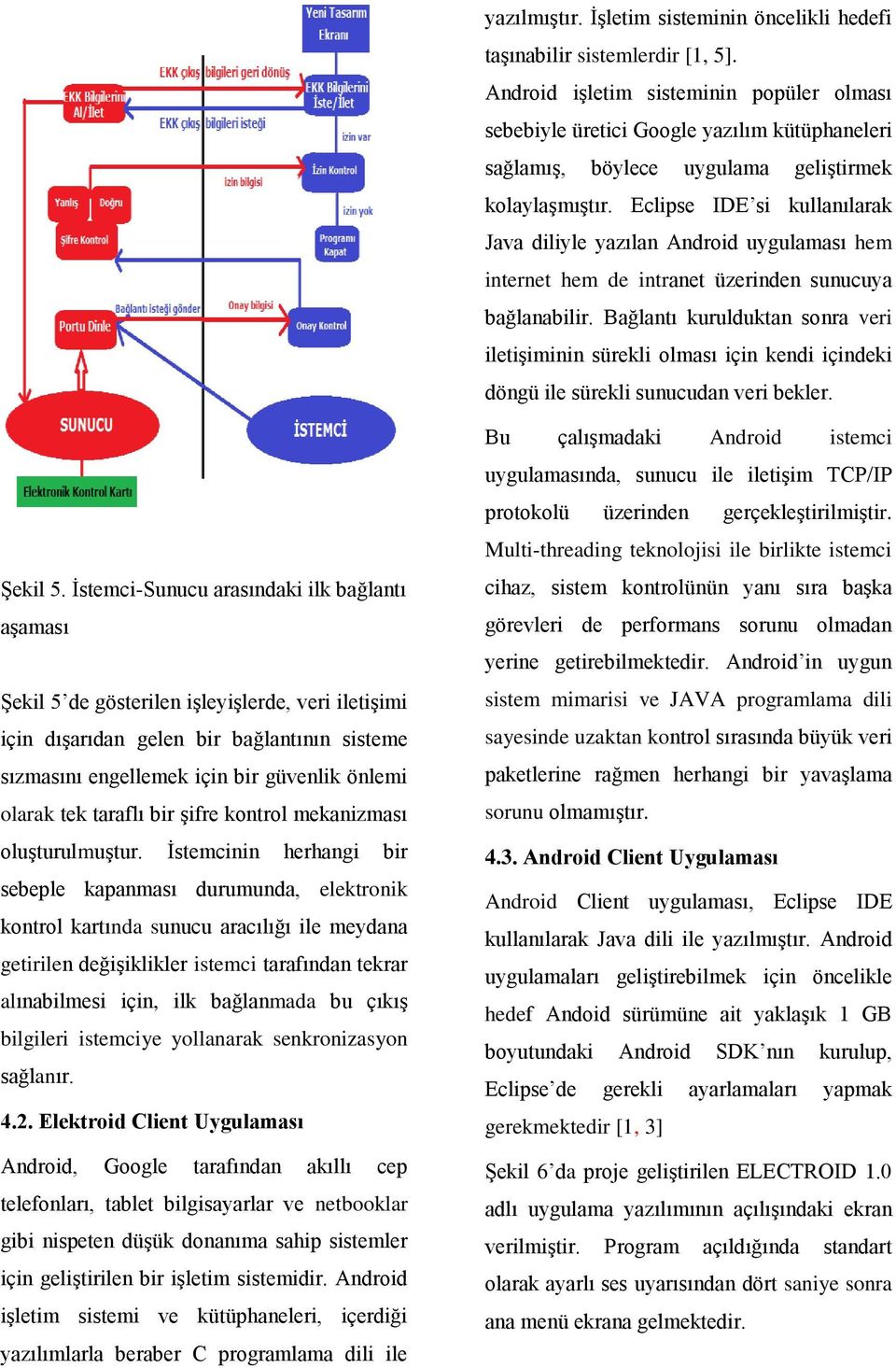 Eclipse IDE si kullanılarak Java diliyle yazılan Android uygulaması hem internet hem de intranet üzerinden sunucuya bağlanabilir.