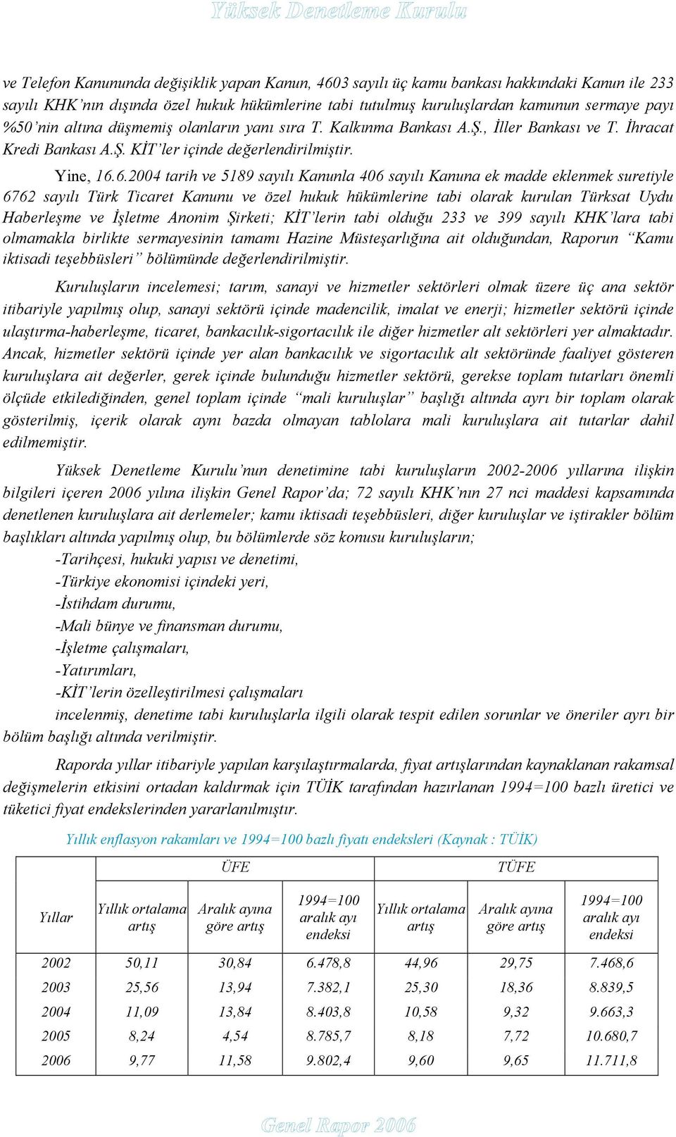 6.2004 tarih ve 5189 sayılı Kanunla 406 sayılı Kanuna ek madde eklenmek suretiyle 6762 sayılı Türk Ticaret Kanunu ve özel hukuk hükümlerine tabi olarak kurulan Türksat Uydu Haberleşme ve İşletme