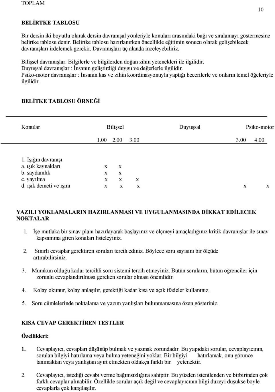 Bilişsel davranışlar: Bilgilerle ve bilgilerden doğan zihin yetenekleri ile ilgilidir. Duyuşsal davranışlar : İnsanın geliştirdiği duygu ve değerlerle ilgilidir.