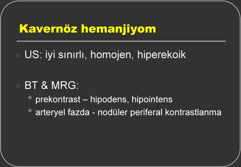 prekontrast hipodens, hipointens