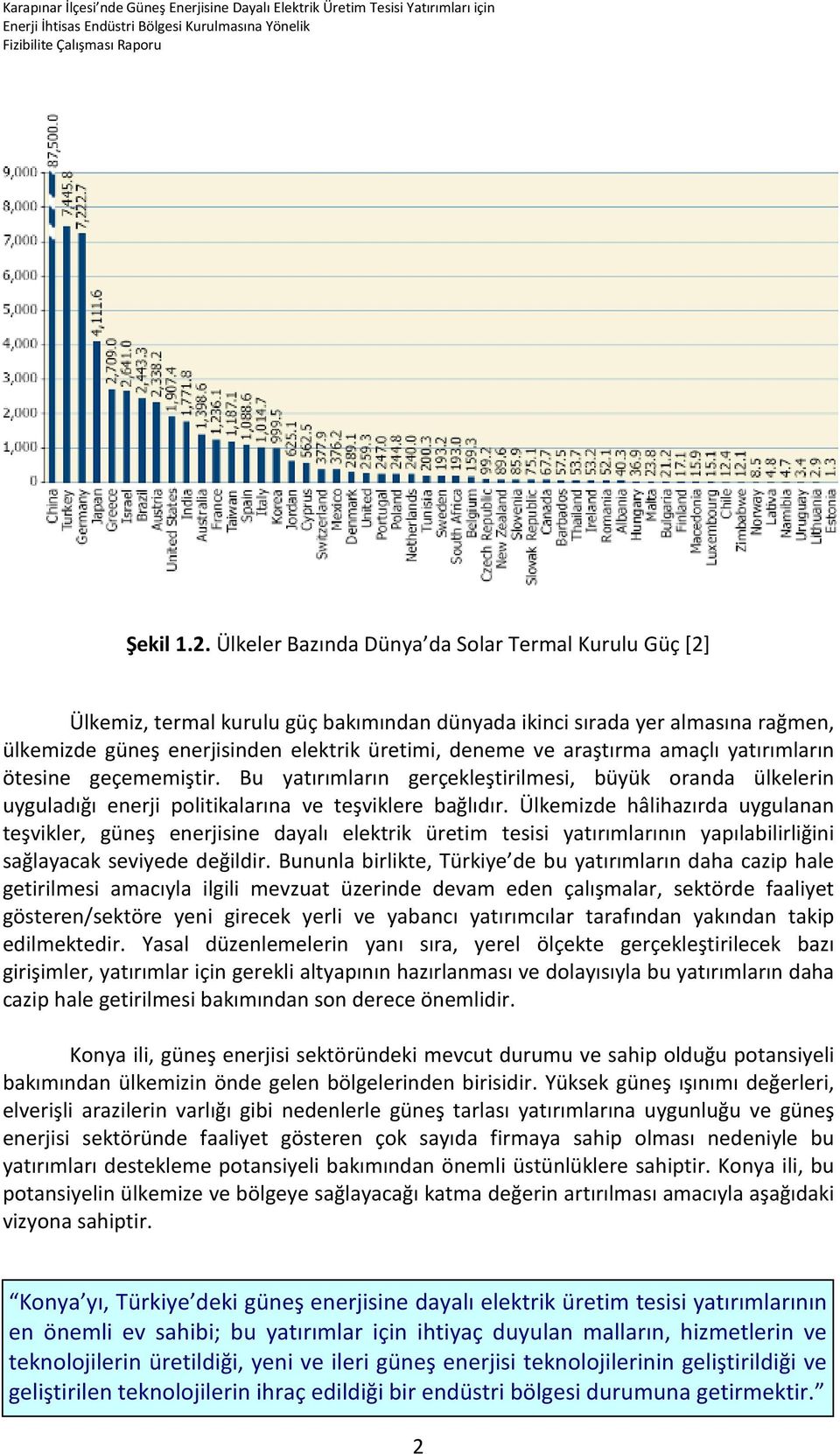 araştırma amaçlı yatırımların ötesine geçememiştir. Bu yatırımların gerçekleştirilmesi, büyük oranda ülkelerin uyguladığı enerji politikalarına ve teşviklere bağlıdır.