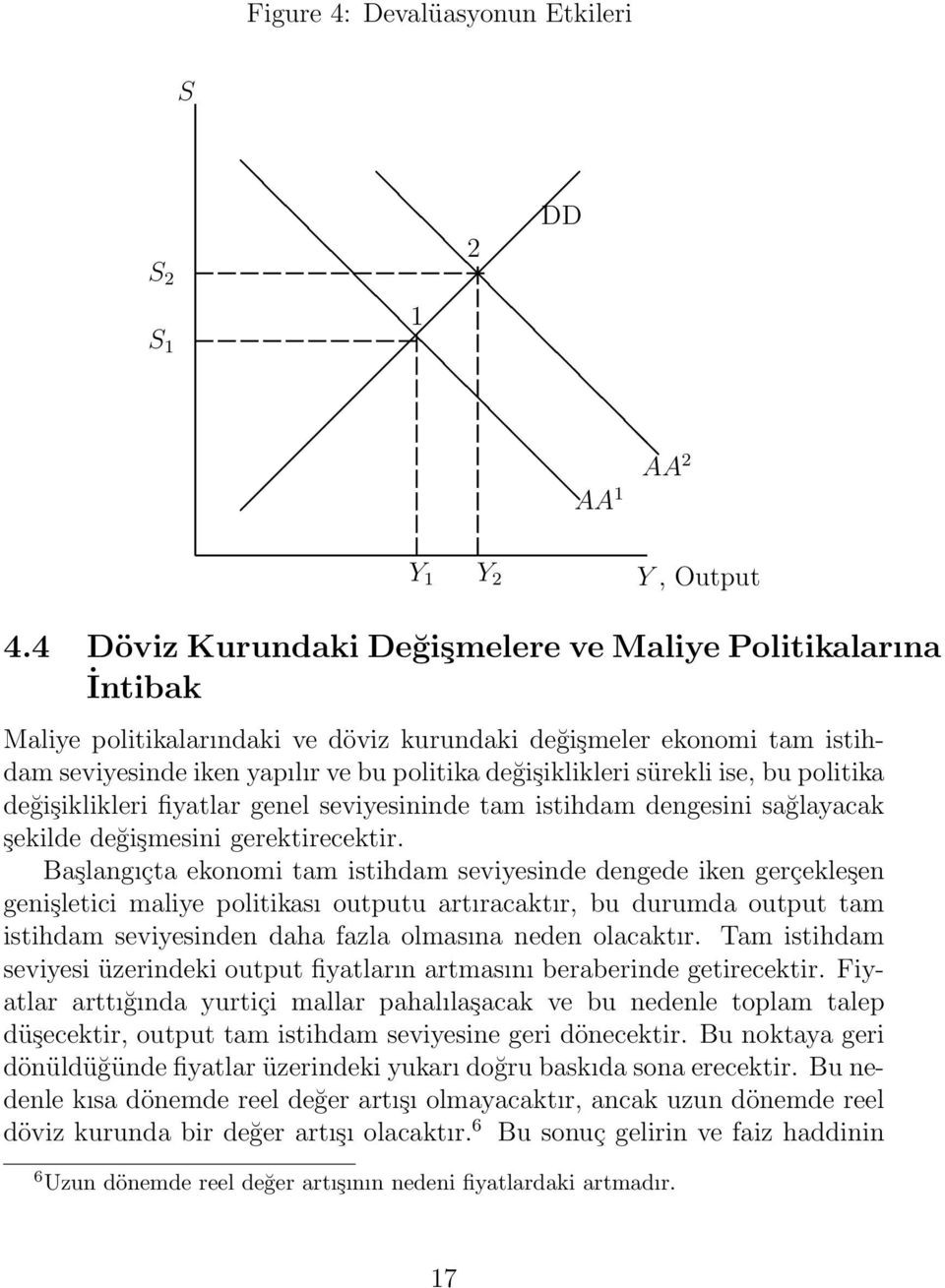 sürekli ise, bu politika değişiklikleri fiyatlar genel seviyesininde tam istihdam dengesini sağlayacak şekilde değişmesini gerektirecektir.