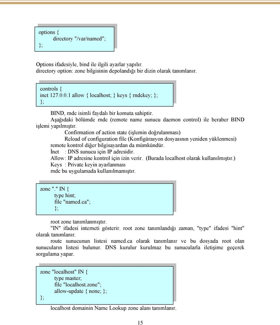 Confirmation of action state (işlemin doğrulanması) Reload of configuration file (Konfigürasyon dosyasının yeniden yüklenmesi) remote kontrol diğer bilgisayardan da mümkündür.