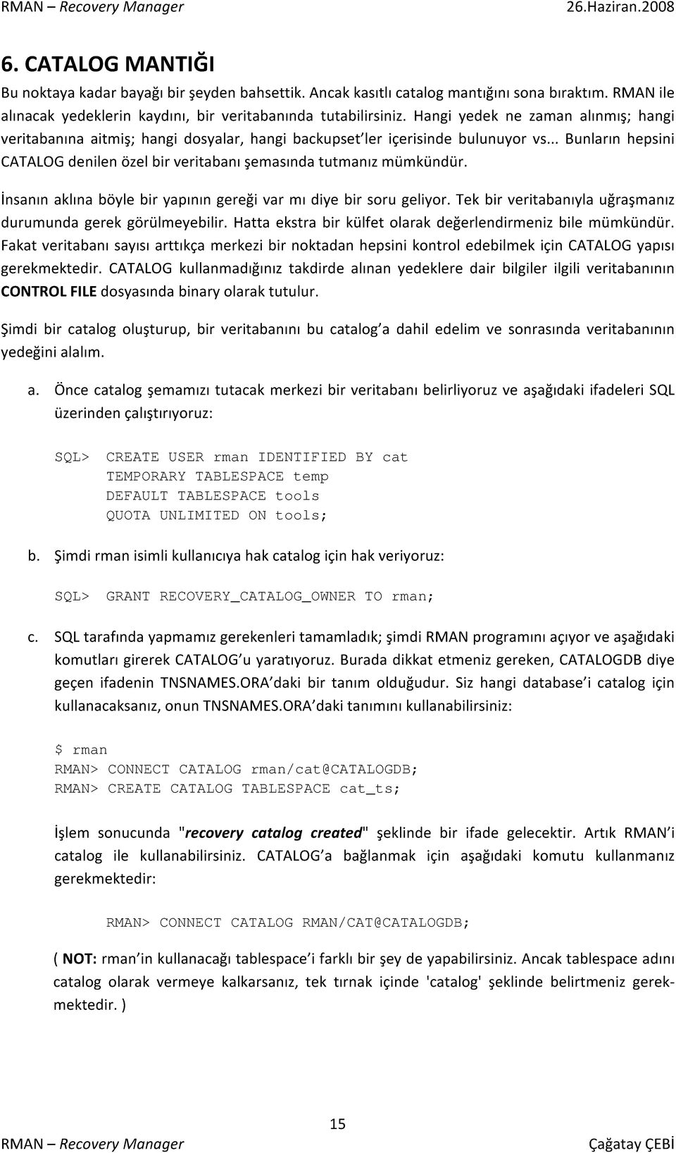 İnsanın aklına böyle bir yapının gereği var mı diye bir soru geliyor. Tek bir veritabanıyla uğraşmanız durumunda gerek görülmeyebilir. Hatta ekstra bir külfet olarak değerlendirmeniz bile mümkündür.