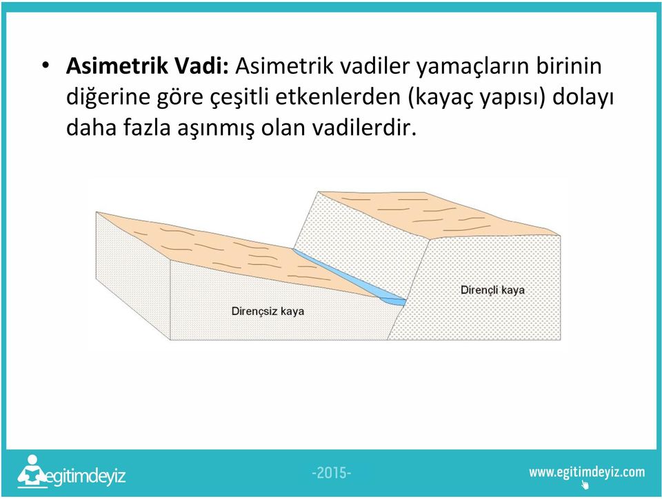 çeşitli etkenlerden (kayaç yapısı)