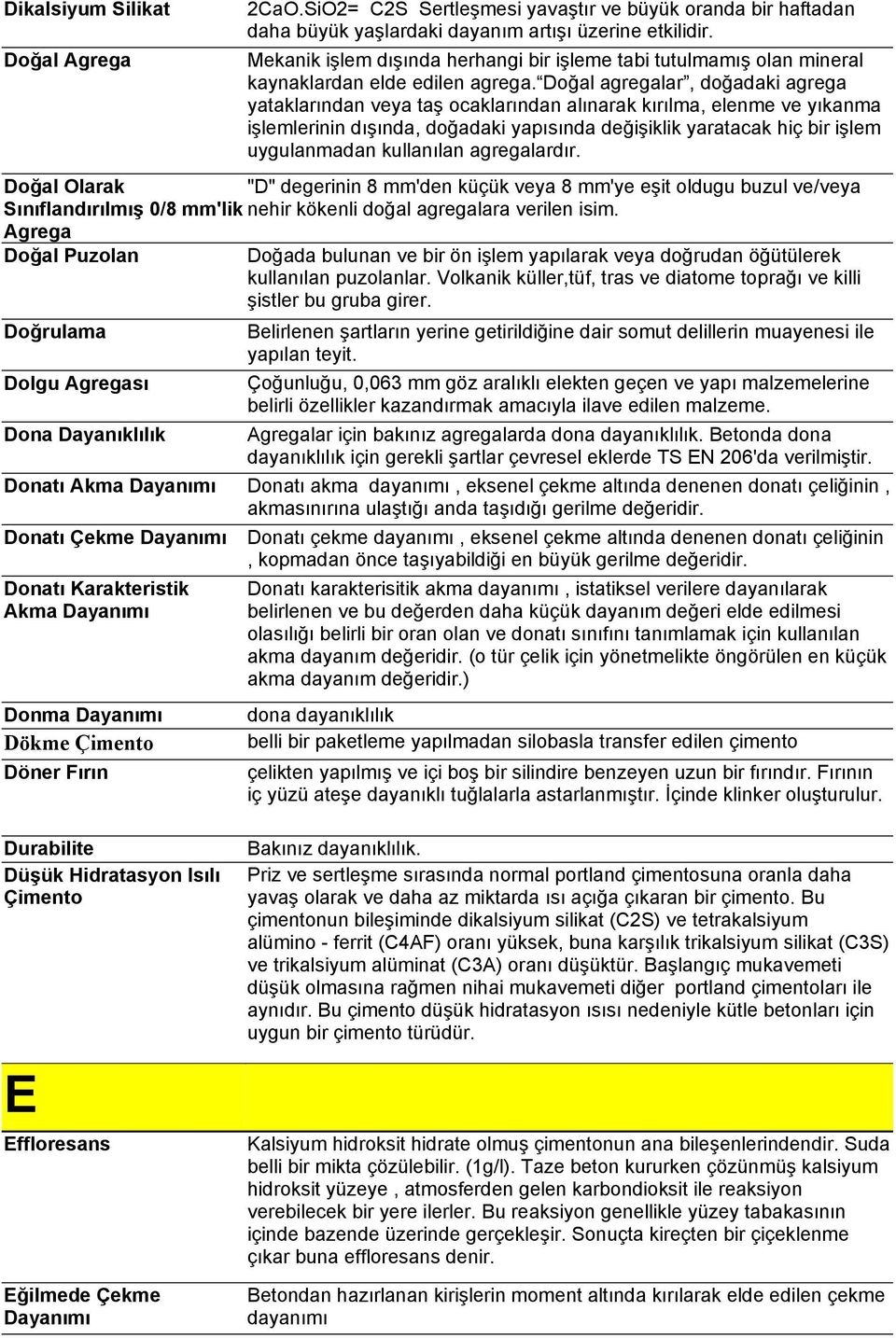 Doğal agregalar, doğadaki agrega yataklarından veya taş ocaklarından alınarak kırılma, elenme ve yıkanma işlemlerinin dışında, doğadaki yapısında değişiklik yaratacak hiç bir işlem uygulanmadan