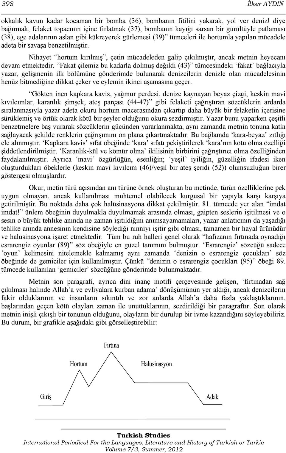 mücadele adeta bir savaşa benzetilmiştir. Nihayet hortum kırılmış, çetin mücadeleden galip çıkılmıştır, ancak metnin heyecanı devam etmektedir.