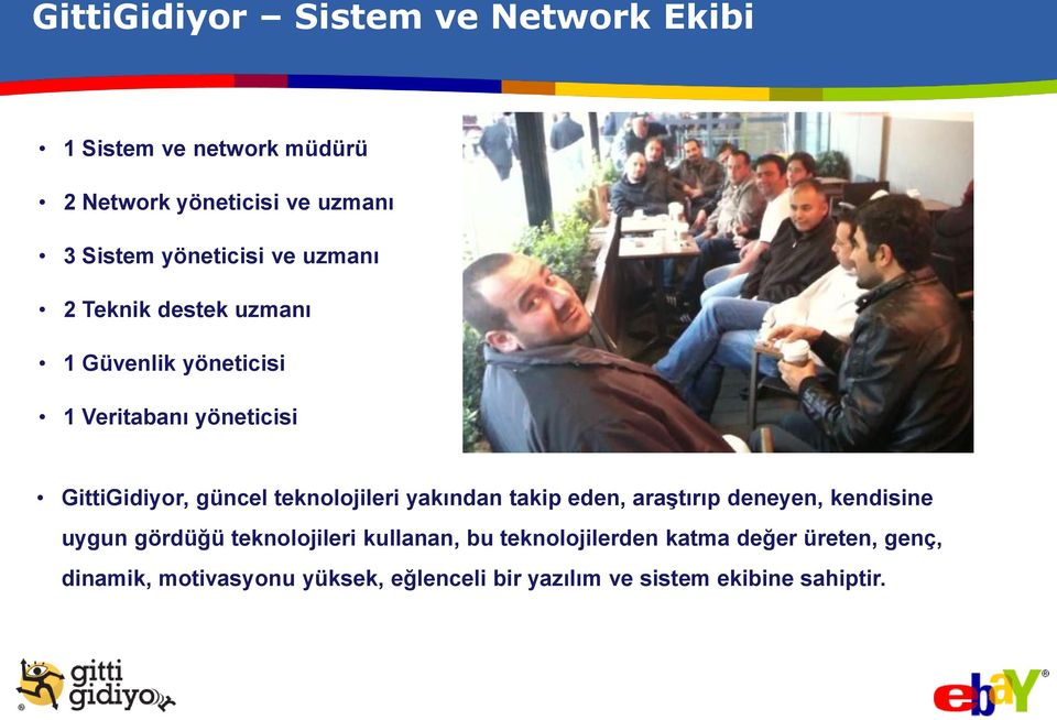 güncel teknolojileri yakından takip eden, araştırıp deneyen, kendisine uygun gördüğü teknolojileri kullanan,