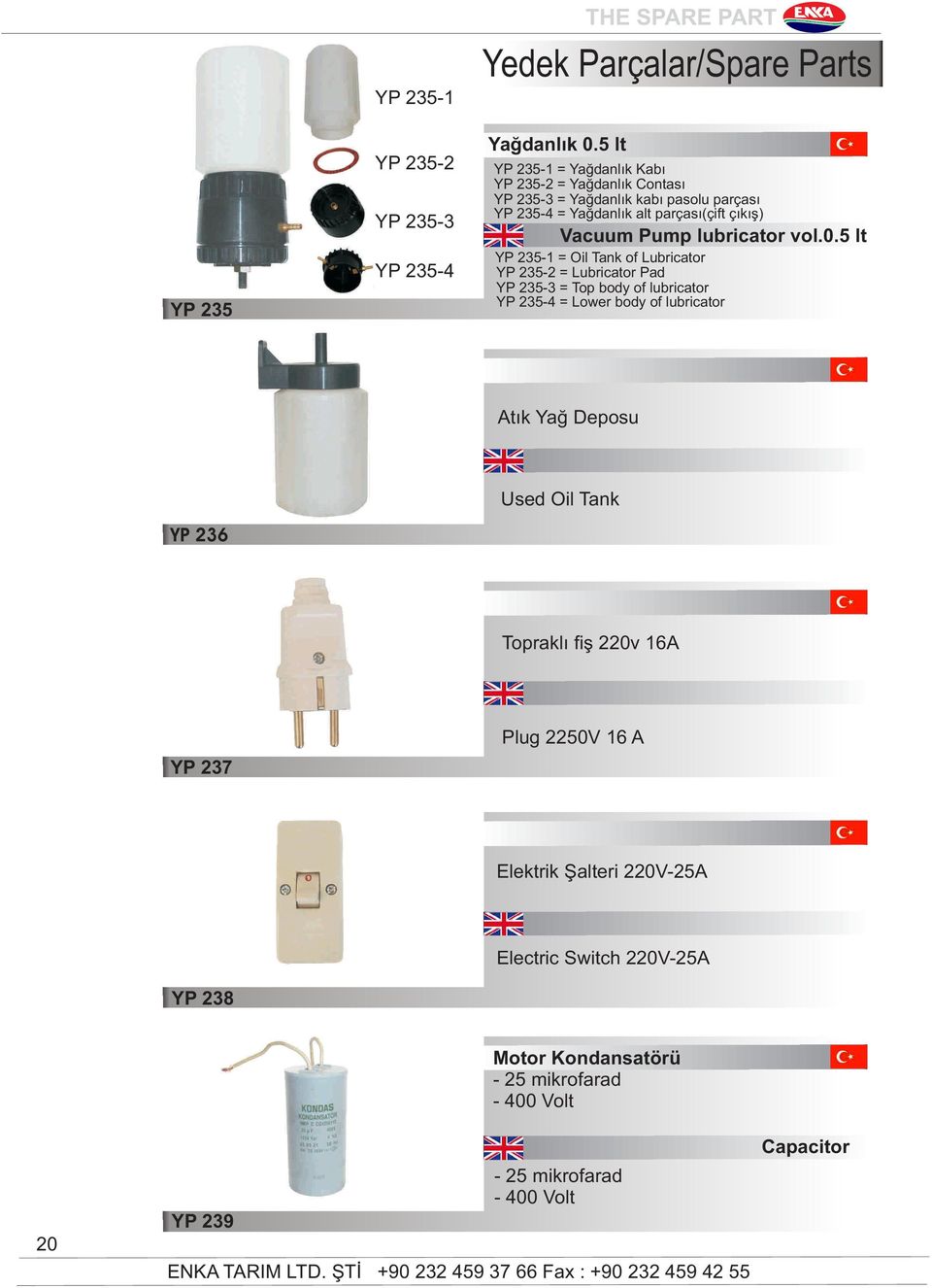 parçası(çift çıkış) Vacuum Pump lubricator vol.0.