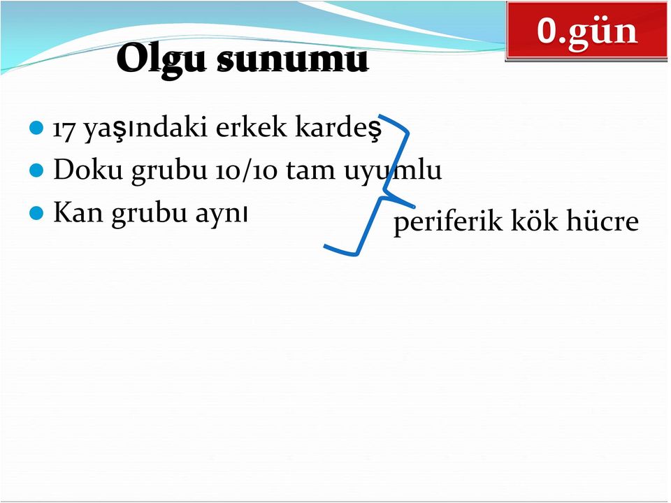 10/10 tam uyumlu Kan