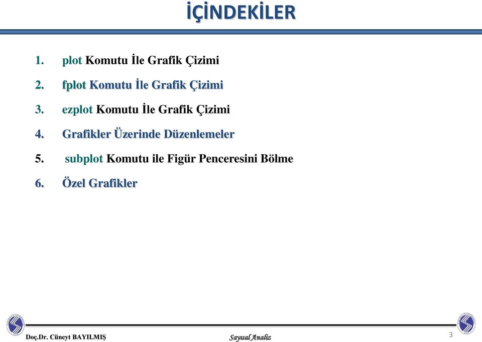 ezplot Komutu İle Grafik Çizimi 4.