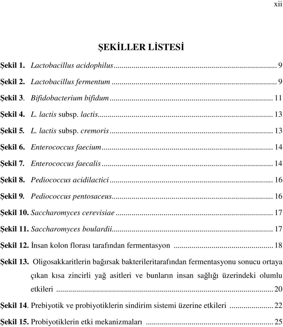 .. 17 Şekil 11. Saccharomyces boulardii... 17 Şekil 12. İnsan kolon florası tarafından fermentasyon... 18 Şekil 13.