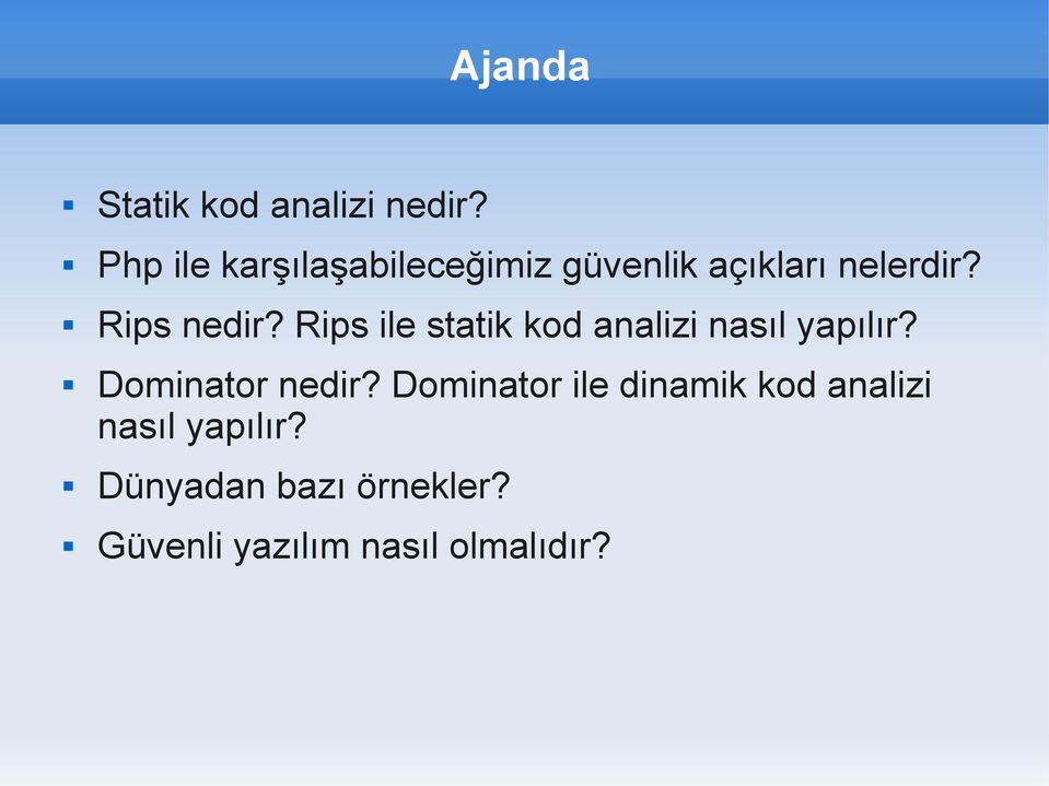 Rips nedir? Rips ile statik kod analizi nasıl yapılır?