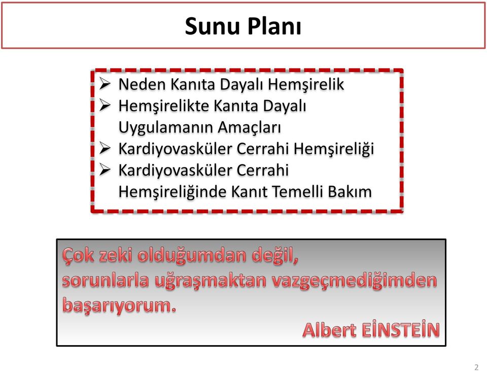 Amaçları Kardiyovasküler Cerrahi Hemşireliği