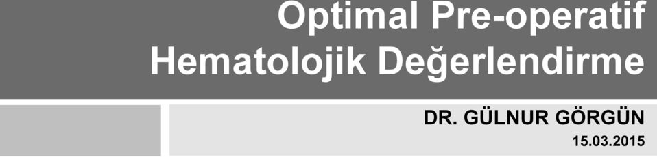 Hematolojik