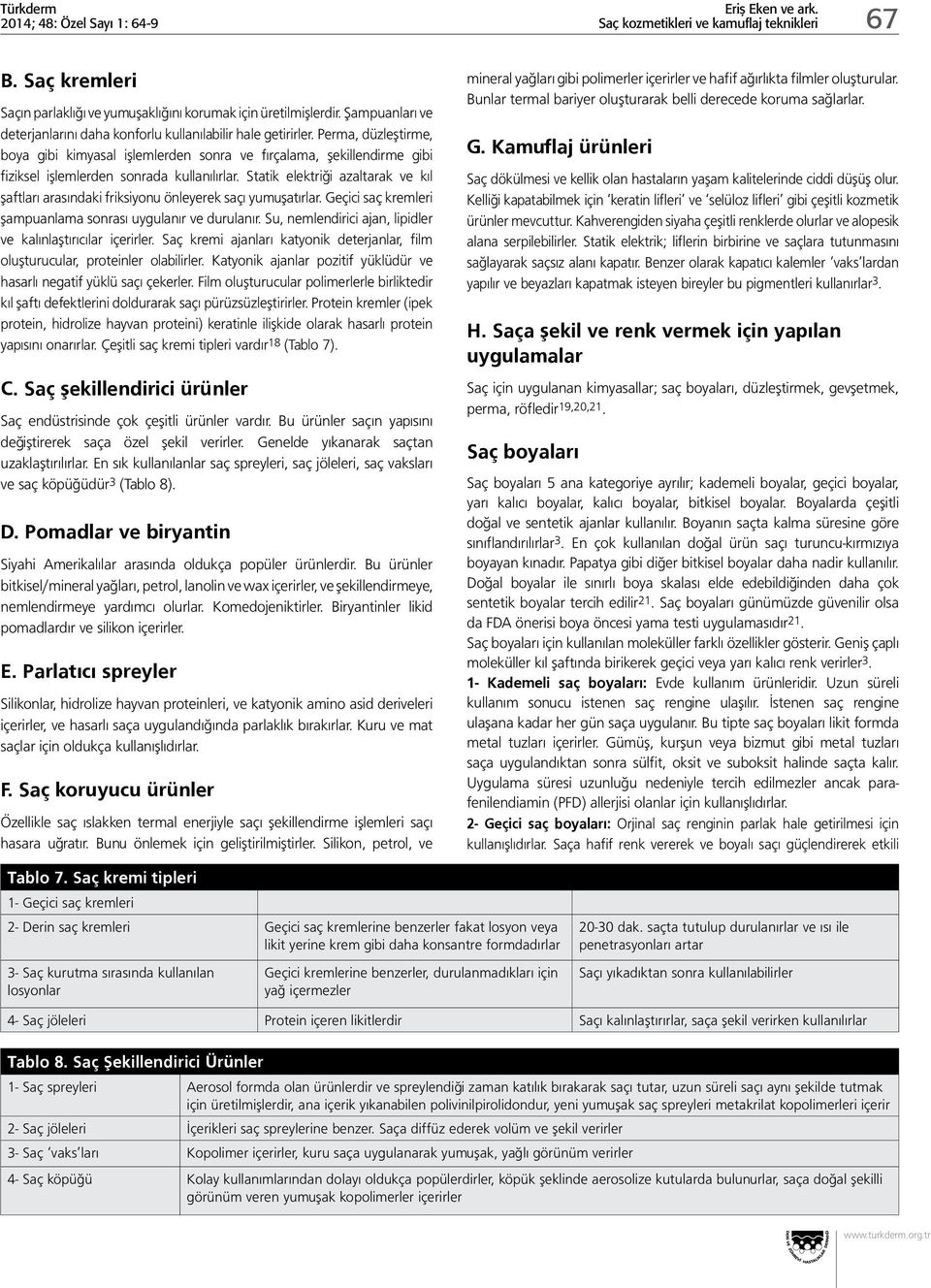 Statik elektriği azaltarak ve kıl şaftları arasındaki friksiyonu önleyerek saçı yumuşatırlar. Geçici saç kremleri şampuanlama sonrası uygulanır ve durulanır.