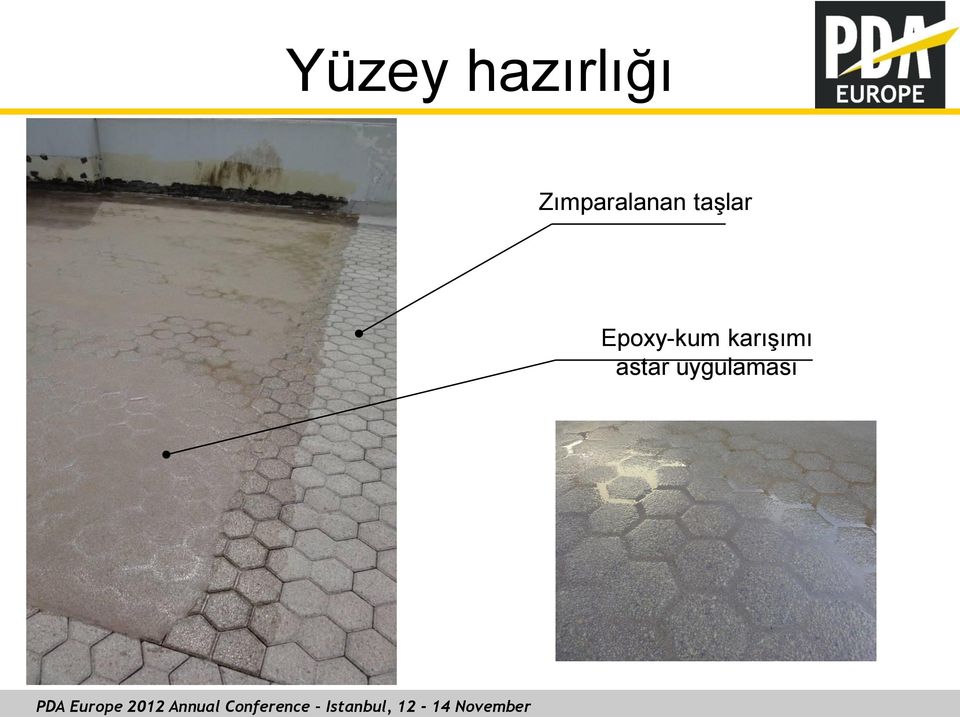 taşlar Epoxy-kum