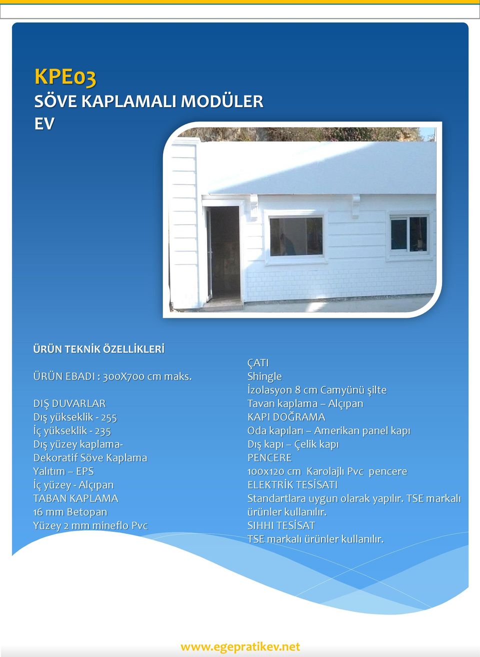 mineflo Pvc Shingle Dış kapı Çelik kapı 100x120 cm Karolajlı Pvc