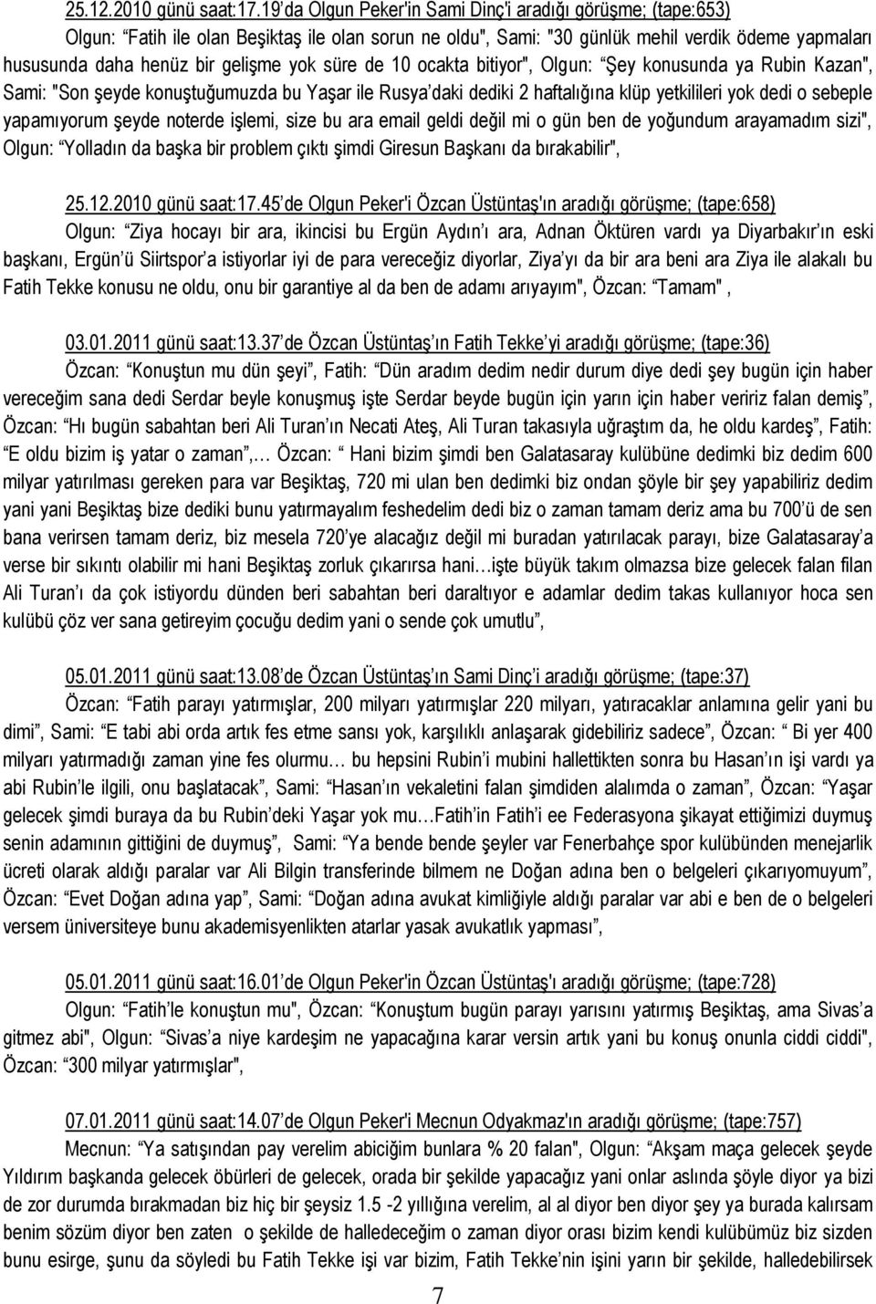 süre de 10 ocakta bitiyor", Olgun: Şey konusunda ya Rubin Kazan", Sami: "Son şeyde konuştuğumuzda bu Yaşar ile Rusya daki dediki 2 haftalığına klüp yetkilileri yok dedi o sebeple yapamıyorum şeyde